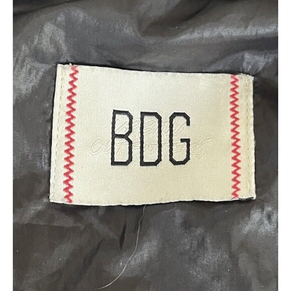 Urban Outfitters BDG Black Embroidered Corduroy Torrence Varsity Jacket Sz XS - Picture 7 of 13